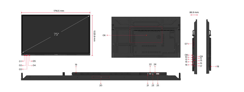 ViewSonic ViewBoard IFP7534 plan