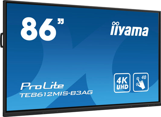 iiyama TE8612MIS-B3AG Écran 86 pouces 4K Ultra HD