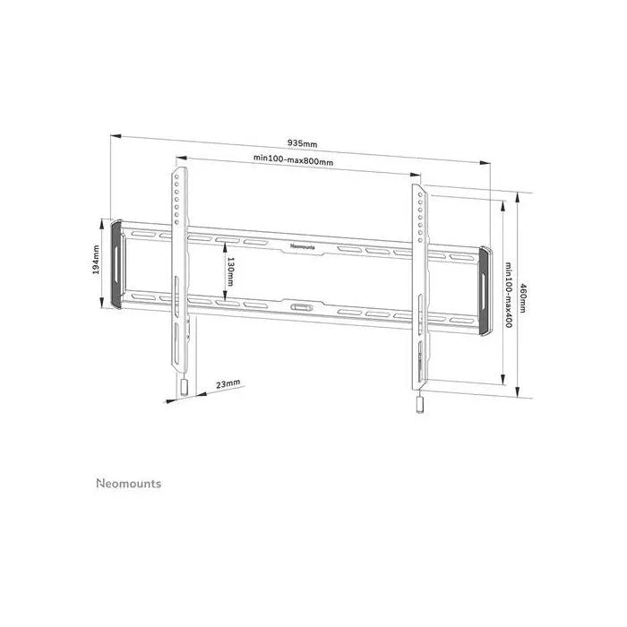 Support mural pour écran interactif : Neomounts by Newstar WL30-550BL18