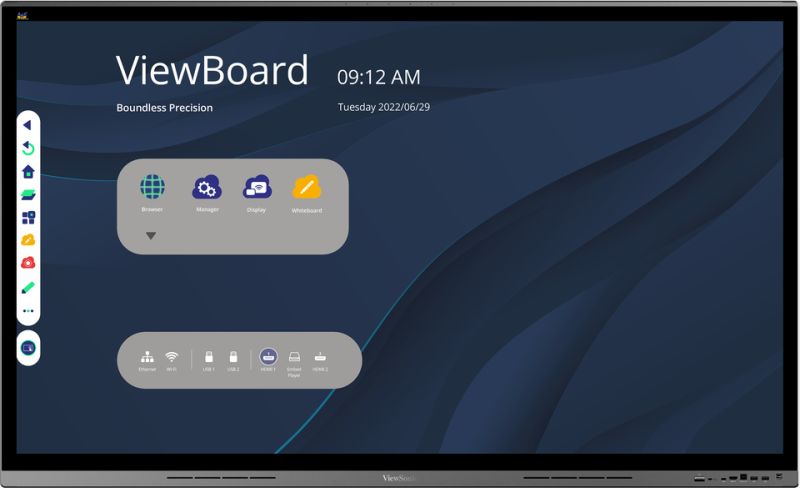Écran Interactif 4K ViewSonic ViewBoard IFP7562 (75 pouces)