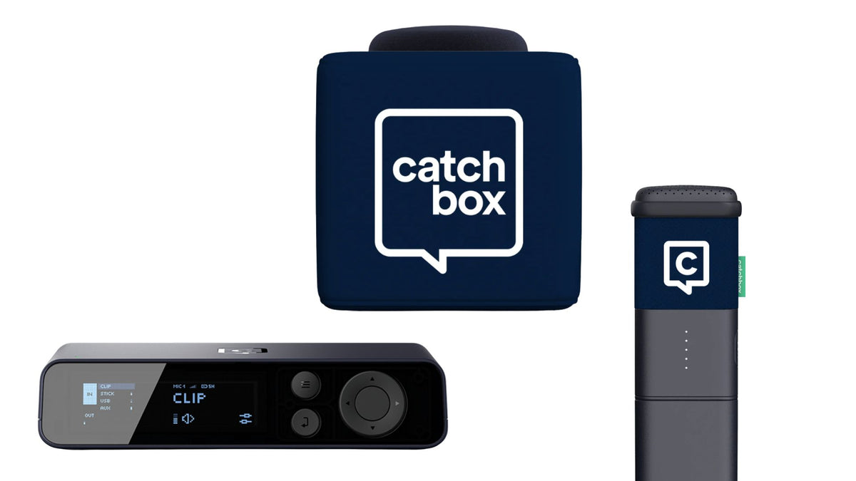 Catchbox Plus Hub2 : Pack de microphones sans fil configurable