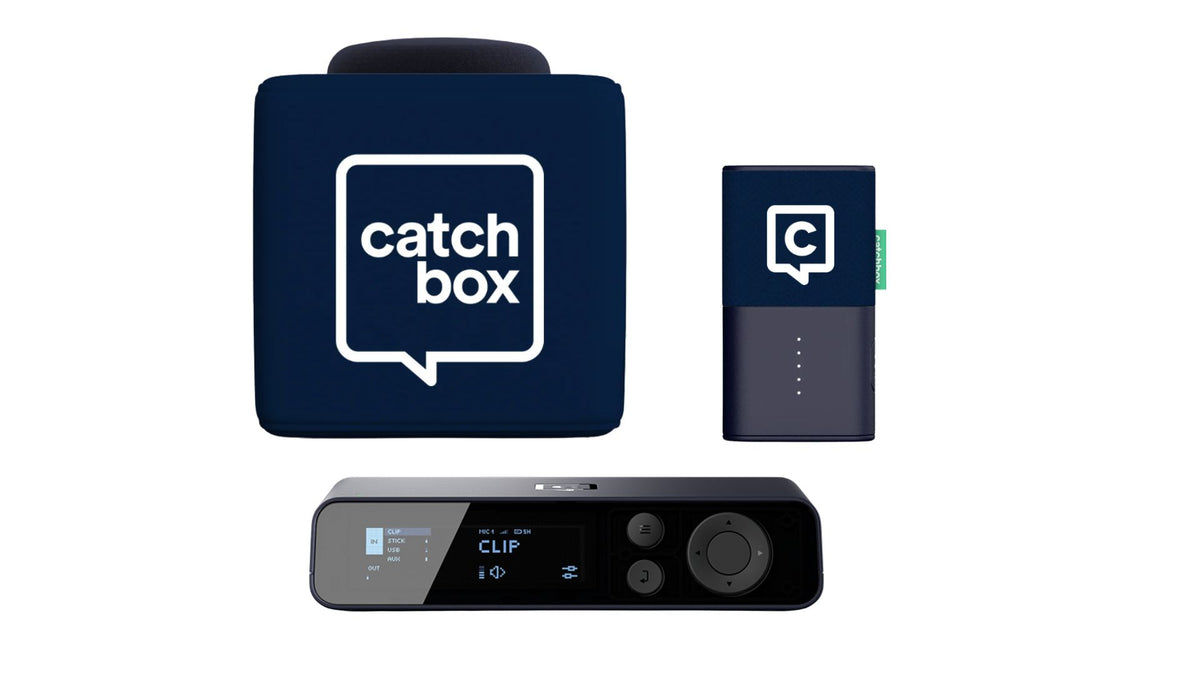 Catchbox micro cube et clip noir