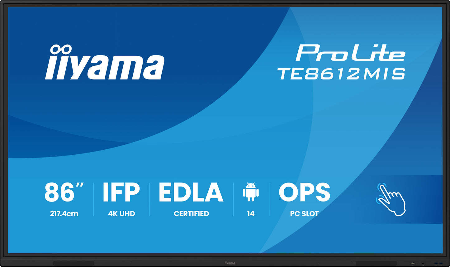 Ecran interactif tactile IIYAMA 86" TE8612MIS-B4AG