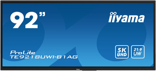 Écran interactif panoramique 92" 5K ProLite TE9218UWI-B1AG IIYAMA